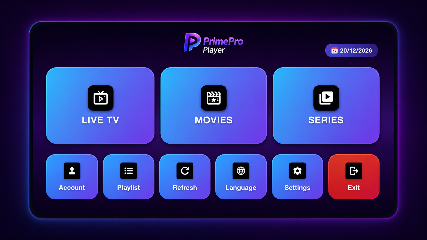 PrimePro Player app preview